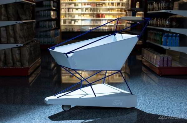 Ford Trolley Hero &mdash; умная тележка для магазинов (3 фото + видео)