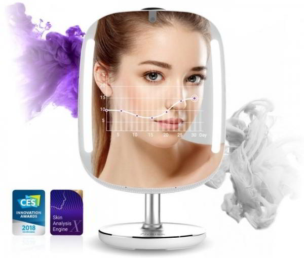 Умное зеркало HiMirror даст профессиональную косметическую консультацию