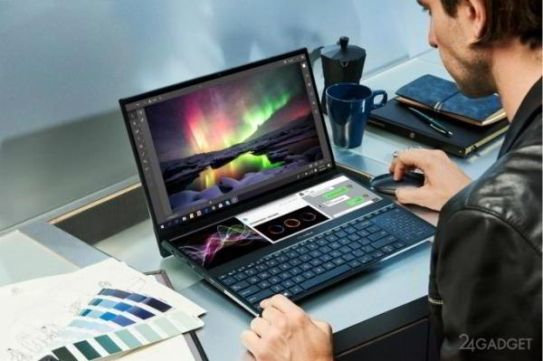 ASUS ZenBook Pro Duo &mdash; флагманский ноутбук с двумя 4К-экранами (8 фото + видео)