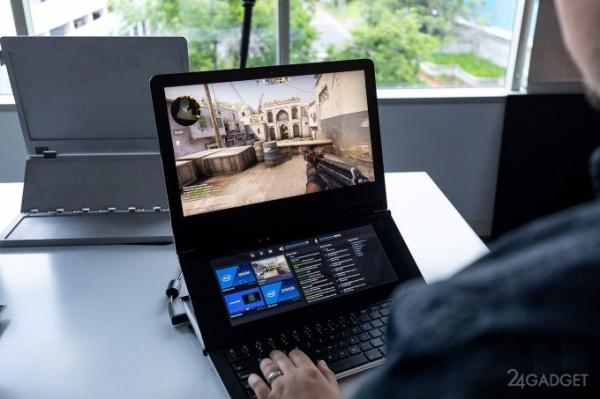 Intel показала самый необычный ноутбук с двумя экранами (7 фото + 2 видео) Intel показала самый необычный ноутбук с двумя экранами (7 фото + 2 видео)