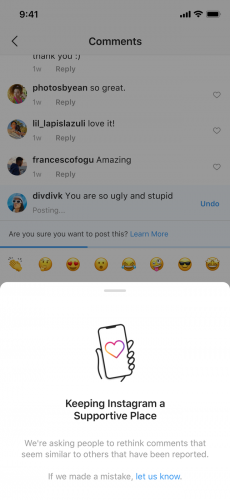Instagram will let you know if you're about to post a hurtful comment Instagram will let you know if you're about to post a hurtful comment