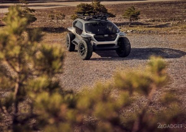 Внедорожник Audi AI:TRAIL quattro с электродвигателями, и дронами для подсветки дороги (23 фото + 2 видео) Внедорожник Audi AI:TRAIL quattro с электродвигателями, и дронами для подсветки дороги (23 фото + 2 видео)