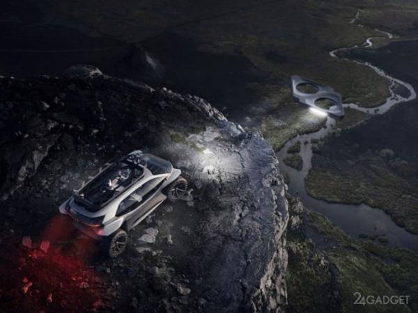 Внедорожник Audi AI:TRAIL quattro с электродвигателями, и дронами для подсветки дороги (23 фото + 2 видео) Внедорожник Audi AI:TRAIL quattro с электродвигателями, и дронами для подсветки дороги (23 фото + 2 видео)