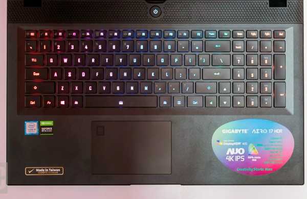 Обзор Gigabyte Aero 17 HDR: новый процессор с мощной графикой и экраном 4K HDR Обзор Gigabyte Aero 17 HDR: новый процессор с мощной графикой и экраном 4K HDR